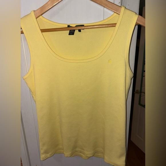 Ralph Lauren Sunny Yellow Tank Top Large - Picture 7 of 8